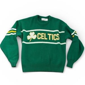 RARE VINTAGE Boston Celtics Cliff Engle Sweater NBA Basketball 1980s 1990s XL